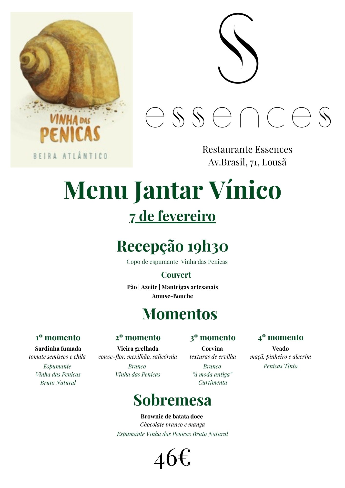 Jantar Vínico Vinha das Penicas